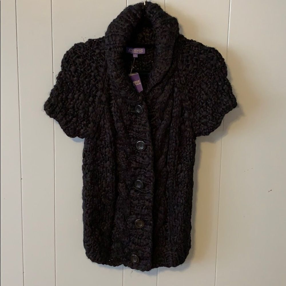 NWT Vivienne Tam Short Sleeve Cardigan Size Small
